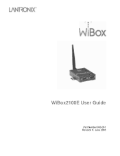 Lantronix WiBox WiBox (WBX2100) - User Guide