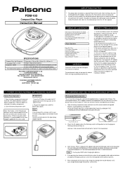 Palsonic PDM103 Owners Manual