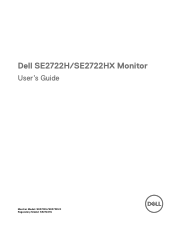 Dell SE2722HX Monitor Users Guide