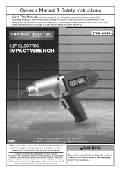 Harbor Freight Tools 45252 User Manual