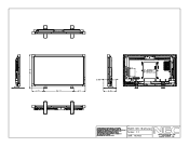 NEC V423-TM Mechanical Drawing - w/stand