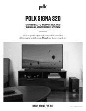Polk Audio Signa S2D User Guide