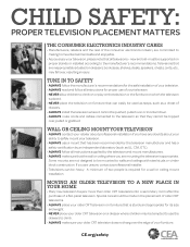 Sony XBR-55X850G Child Safety: TV Placement Matters