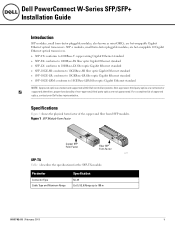 Dell PowerConnect W-7200 Series SFP/SFP  Installation Guide