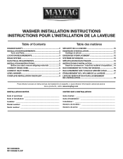 Maytag MVWP575G Manual