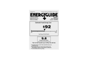 Frigidaire FFRA1022Q1 Energy Guide