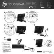 HP TouchSmart 610-1015xt Setup Poster (Front and Back of Poster)