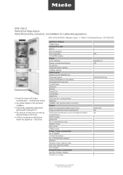 Miele KFN 7795 D Product sheet