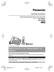 Panasonic KX-TG9581 Operating Instructions