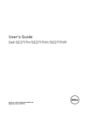 Dell SE2717H Monitor Users Guide