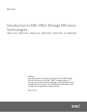 Dell VNX5800 Introduction to EMC VNX2 Storage Efficiency Technologies