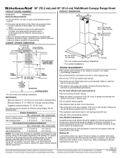 KitchenAid UXL6036YSS Dimension Guide