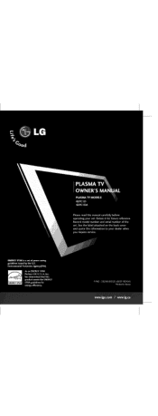 LG 42PC1DA Owners Manual