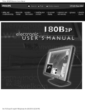 Philips 180B2P74 User manual