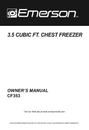 Emerson CF353 Owners Manual