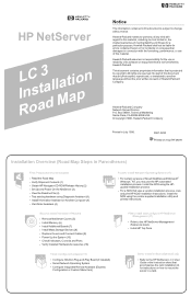 HP LH3000r HP Netserver LC 3 Installation Roadmap