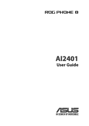 Asus ROG Phone 8 Pro series AI2401 English Version E-manual
