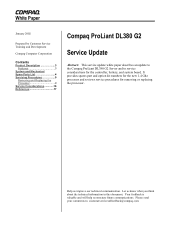 HP ProLiant DL380 Compaq ProLiant DL380 G2 Service Update