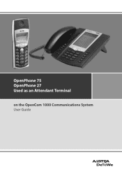 Aastra 6775ip User Guide OpenPhone 75 and 27, VTel on OpenCom 1000