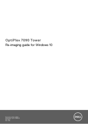 Dell OptiPlex 7090 Tower Tower Re-imaging guide for Windows 10