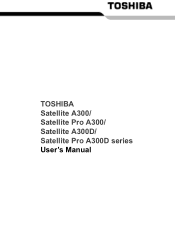 Toshiba Satellite Pro A300 PSAGDA-03D00R Users Manual AU/NZ