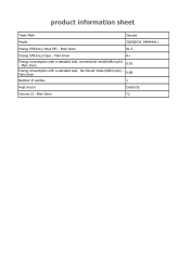 Zanussi ZOCND7X1 Product information sheet