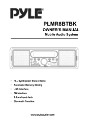Pyle PLMR8BTBK Owners Manual