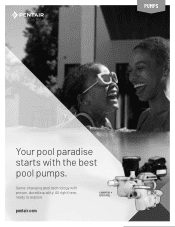 Pentair WhisperFlo High Performance Pump Pentair Pool Pump Family Brochure - English