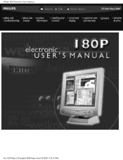Philips 180P1L User Manual