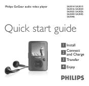 Philips SA3025 Quick start guide
