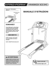 ProForm 480 Cx Treadmill Italian Manual