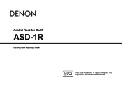 Denon ASD-1RBK Operating Instructions