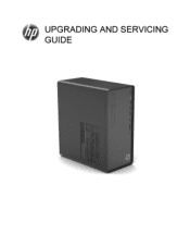 HP ENVY Desktop PC TE01-0000a Upgrading and Servicing Guide 1