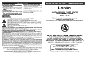Lasko CT30754 User Manual