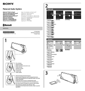 Sony SRS-BTX300 Bluetooth® Startup Guide