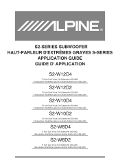 Alpine S2-W10D2 Owners Manual