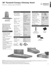 Bosch HCP56652UC Product Spec Sheet