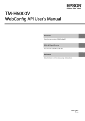Epson TM-H6000V Web Config API Users Manual