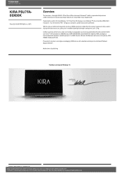Toshiba KIRA PSU7FA Detailed Specs for KIRA Kirabook touch PSU7FA-00X00K AU/NZ; English