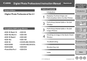 Canon EOS 30D Digital Photo Professional Instruction Manual Macintosh (EOS 30D)