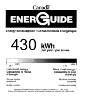 GE PCKS443EBWW Energy Guide