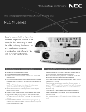 NEC NP-M403X Specification Brochure
