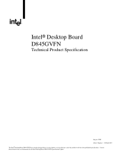 Intel BOXD845GVFNL Product Specification