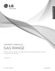 LG LSRG309ST Owner's Manual