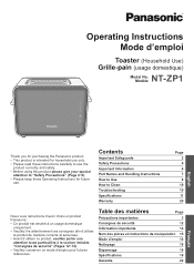 Panasonic NT-ZP1 Operating Instructions