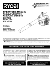 Ryobi RY09466A Operation Manual