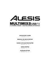 Alesis MultiMix 8 USB FX Quick Start Guide