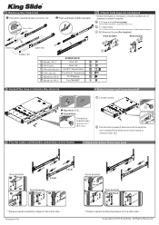 Asus RS720-E11-RS12U 15U Height Full Extension Ball bearing Type Rail Kit Instruction