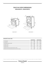 Fisher and Paykel OB30SDEPX1 FAP INSTALLATION SHEET 30 OVEN (English)
