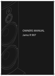 Jamo R 907 Owner/User Manual
